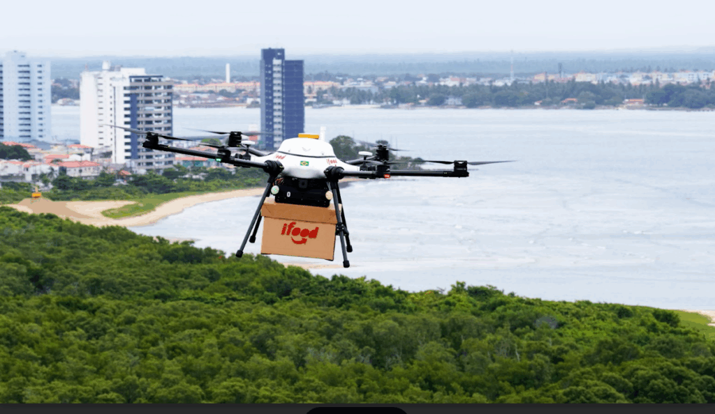 drone do iFood em Aracaju