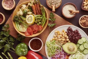 foto de pratos de comida saudável