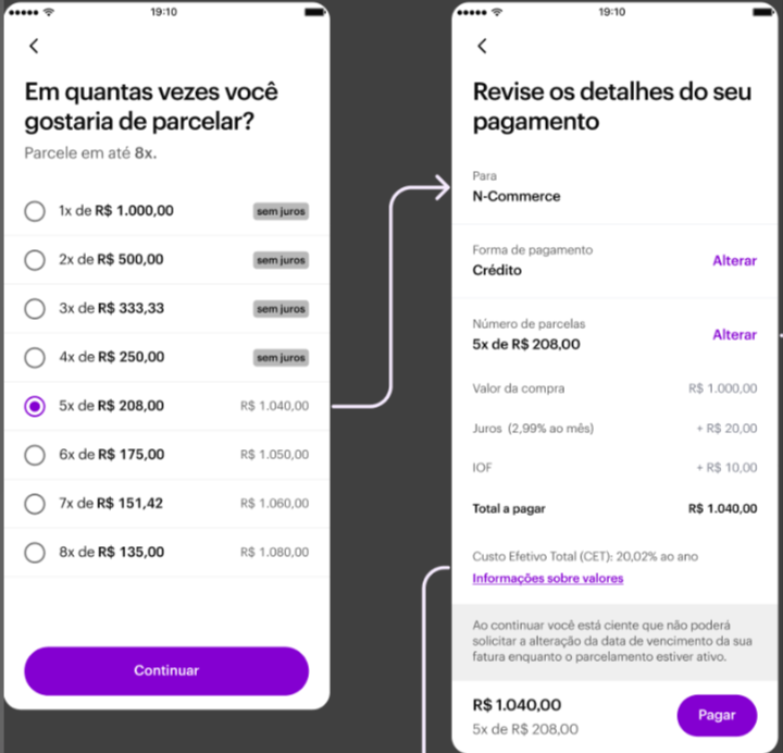 Não estou conseguindo fazer compras dentro do app. O que fazer