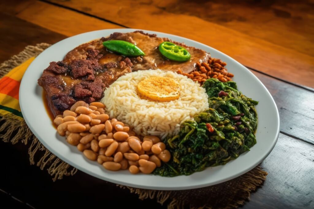 O virado à paulista é um exemplo de comida típica do Brasil