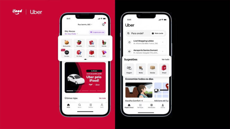 apps uber e ifood