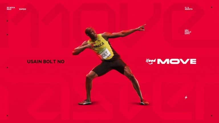 Usain Bolt no iFood Move 2025