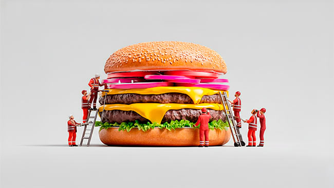 foto com IA no cardápio iFood