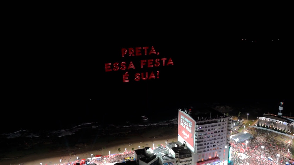 homenagem preta gil ifood drones