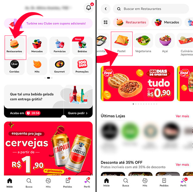 paste passo iFood