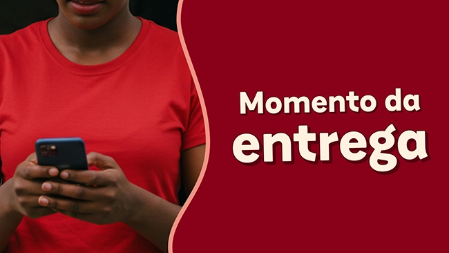 momento da entrega
